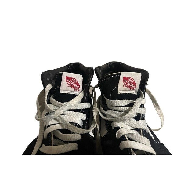 Vans SK8-HI High Top Skate Shoes Mens Size 7 Women's 8.5 Black White Casual - Picture 10 of 16